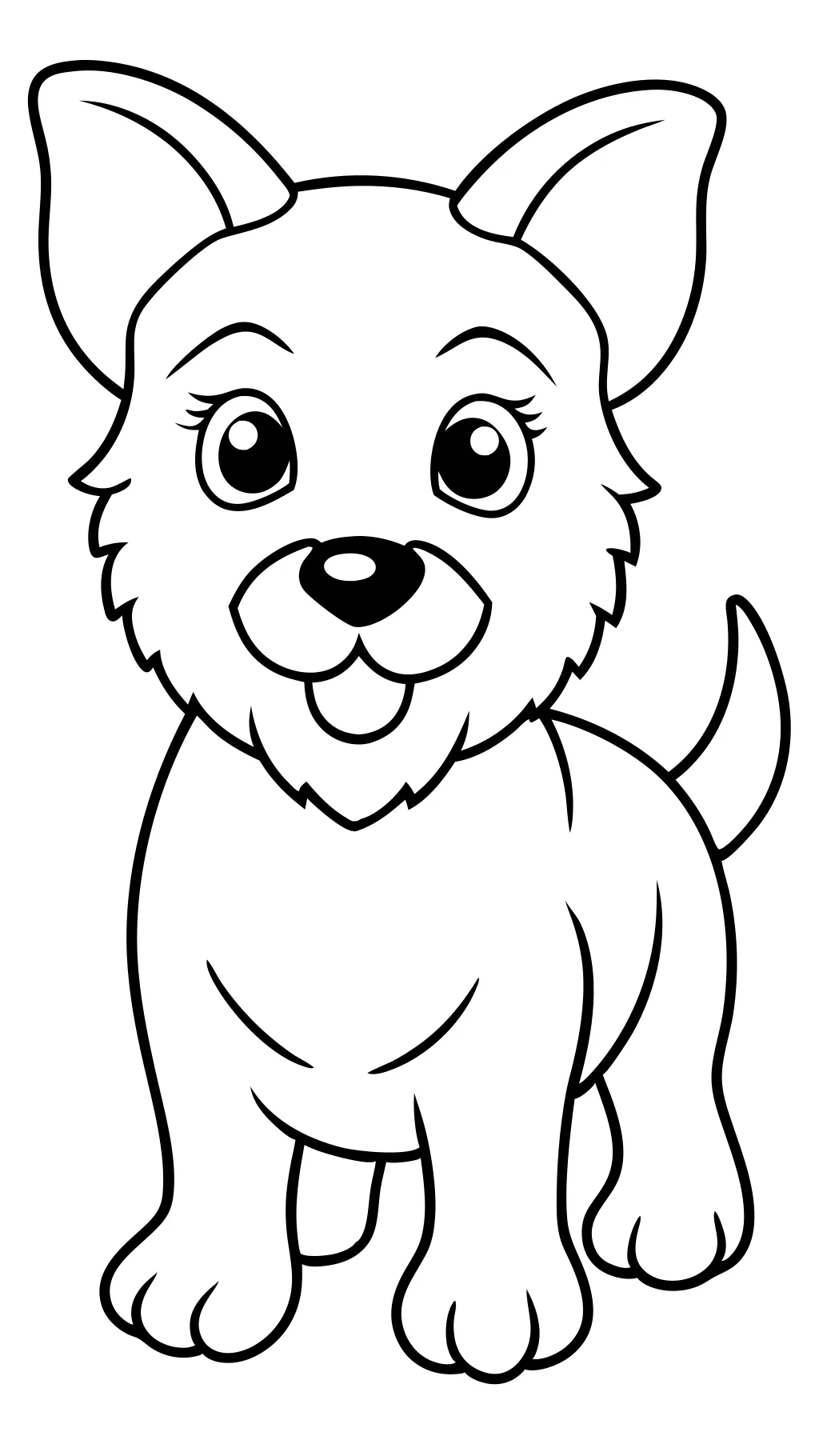 coloriages imprimables de chiot